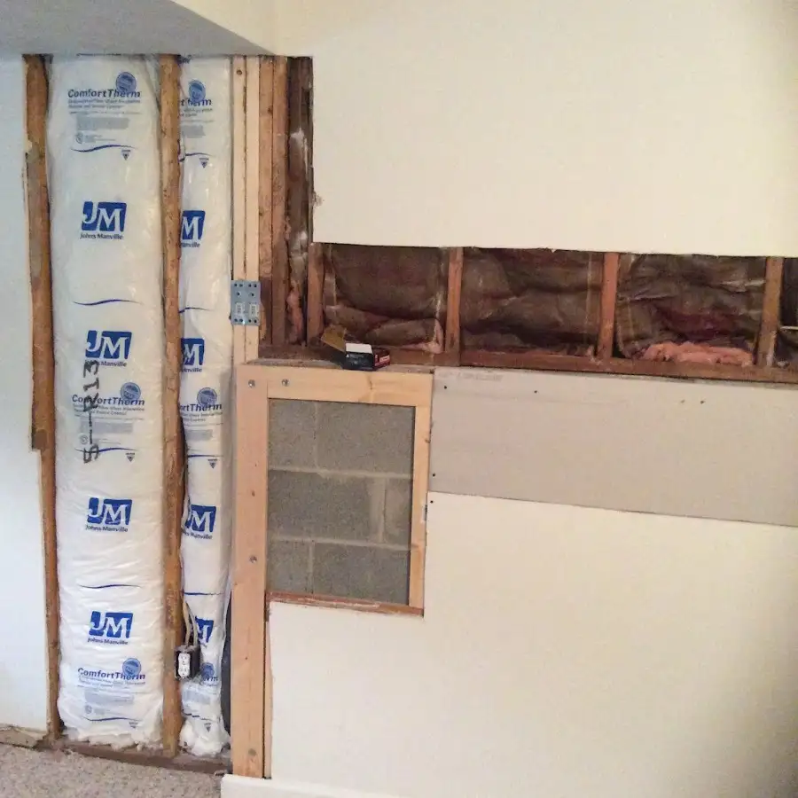 Wall insulation replacement during Contents Cleaning & Restoration in Maquoketa
